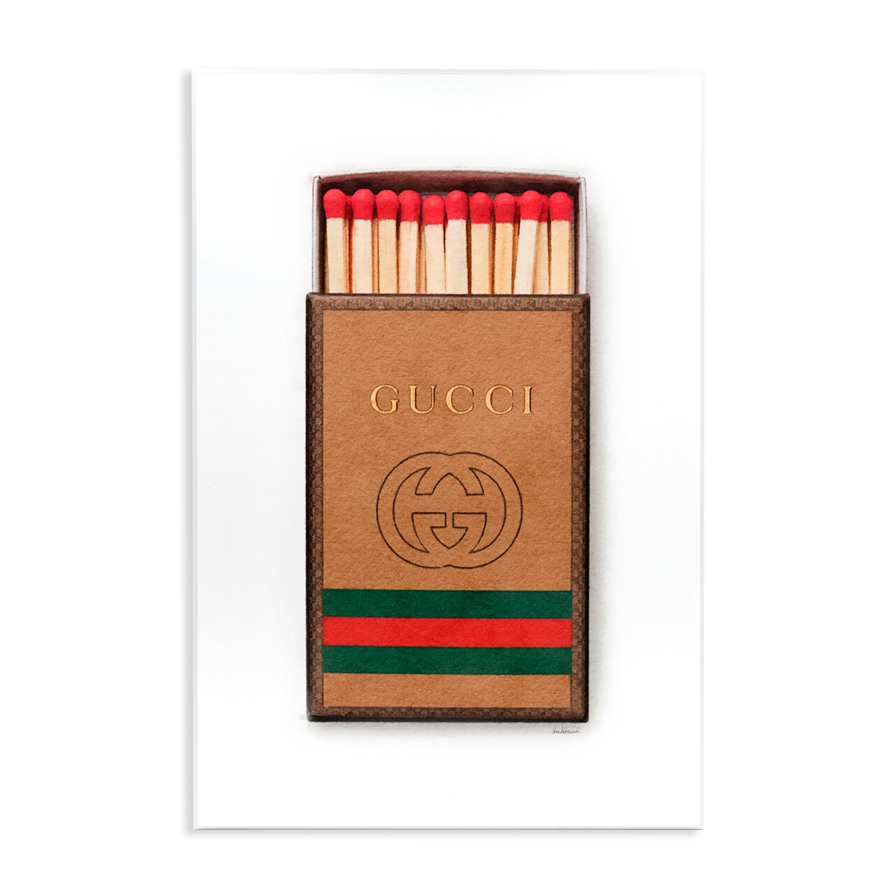 Stupell Industries Trendy Striped Matchbox Wall Plaque By Amanda Greenwood